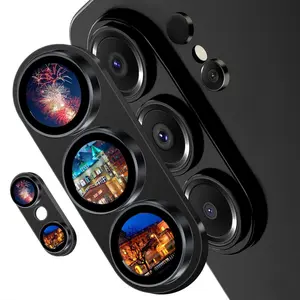 Camera Lens Protector for Samsung Galaxy S26 Ultra, One-piece Metal Manufacturing, Unbreakable Shatterproof, Screen Protector Tempered Glass Cover Accessories, Case Friendly-Black