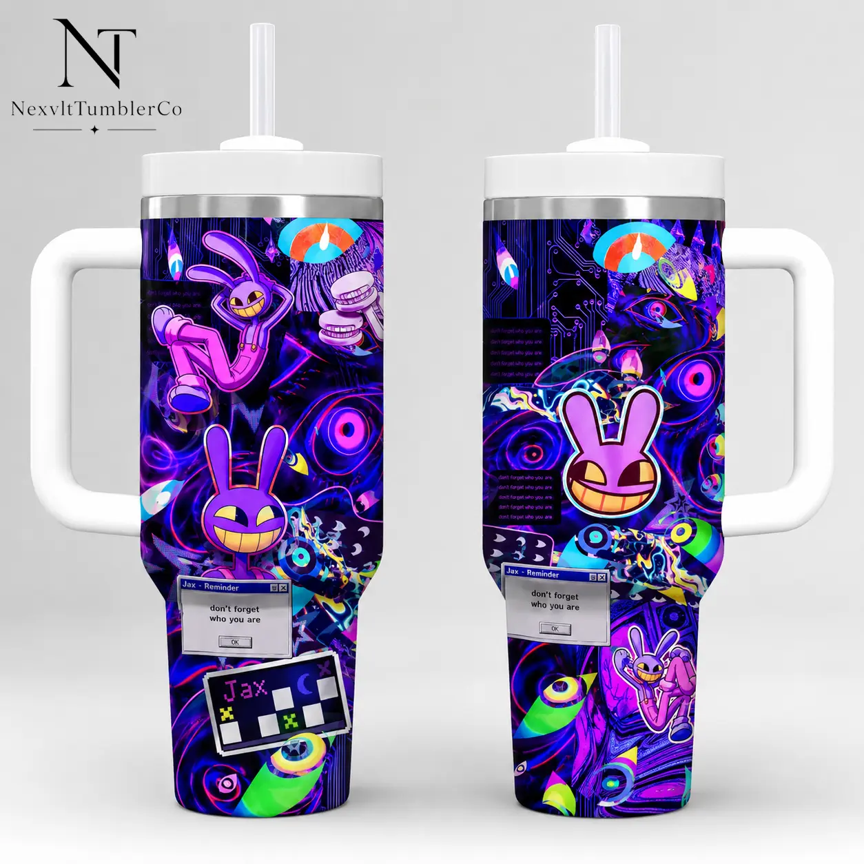 30oz/ 40oz / 20oz Purple JAX TADC tumbler, Movie cup, Gift for Any Occasion: Birthdays, Holidays, or Special Moments for Family, Friends, or Coworkers