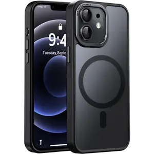 Phone case for iPhone 12/12 Pro Case/iPhone 12 Pro Max Case with Magnetic [13 FT Military Drop Protection] [Compatible with Magsafe] Translucent Shockproof with Anti-Fingerprint Phone Cases