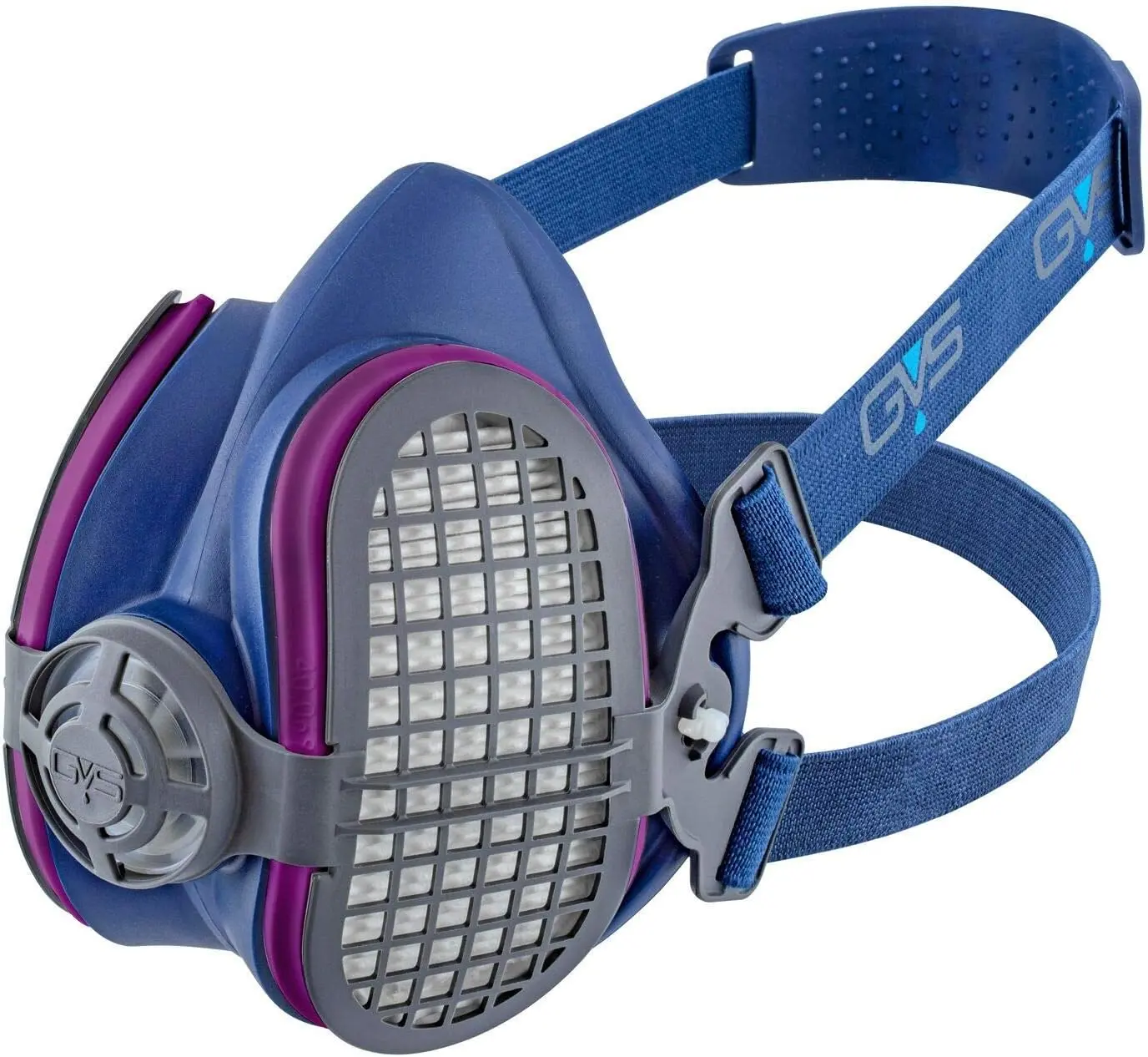 SPR457 Elipse P100 Dust Half Mask Respirator with replaceable and reusable included, blue, m/l size