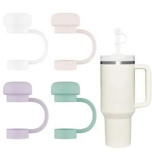 4 Pcs Straw Covers for Stanley Cup 40-20 oz, 0.4 inches Silicone Straw Cover Caps, Stanley Cups Accessories, Dust-proof and leak-proof