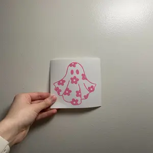 Daisy Ghost  Car Window Sticker, laptop decal, Car Accessories