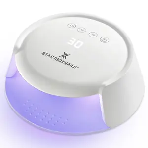 BTArtboxnails XCuringPRO Nail Lamp - Globally Certified Nail Dryer, Ecostead UV LED Beads Instant Cure Nail Light with 4 Timer, Smart Sensor, LCD Display for Curing Gel Nail Polish