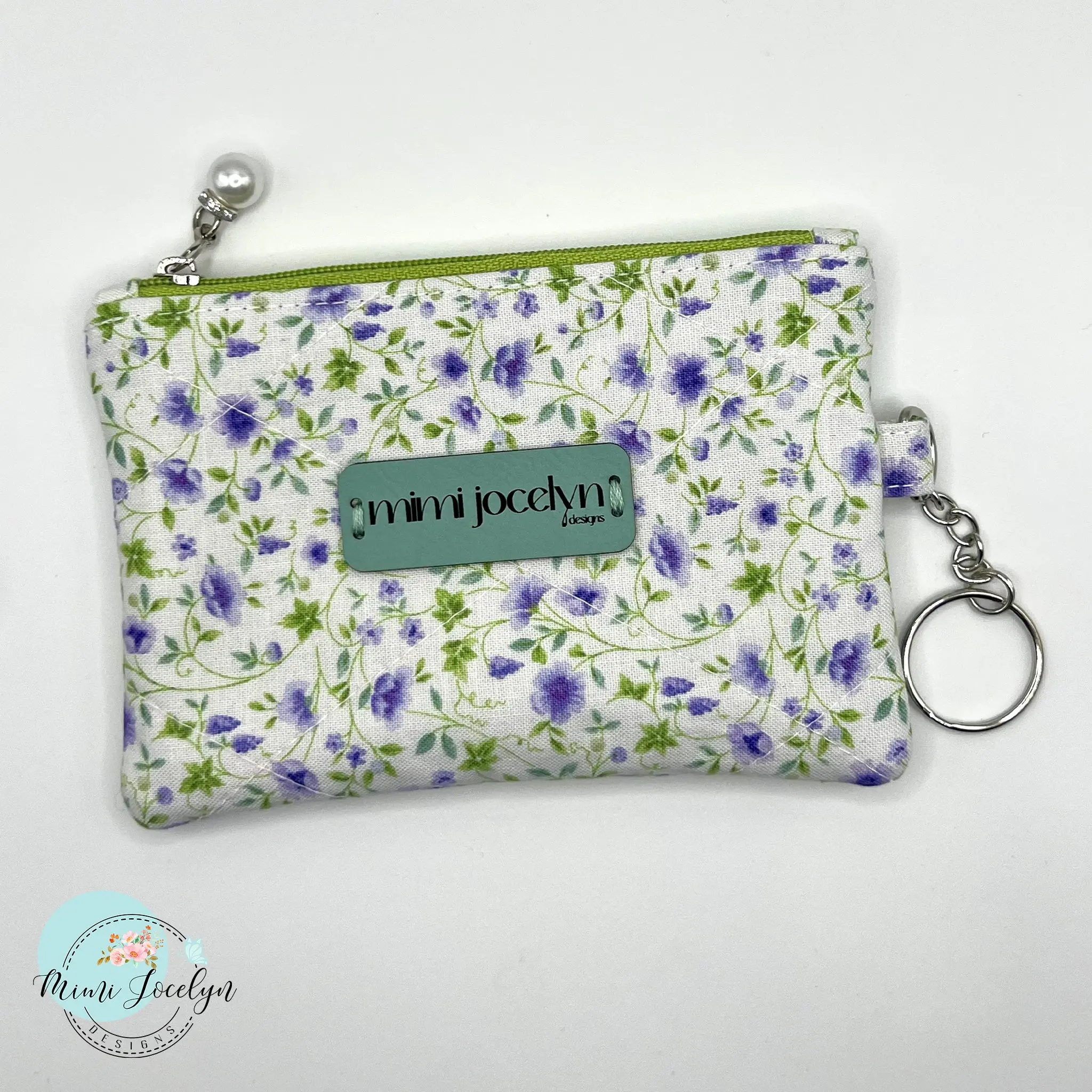 'Zoe' Quilted Keychain Wallet
