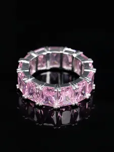 Refined Dazzling Square Zircon Ring for Men & Women, Elegant Iced Out Bling Jewelry, Ideal Gift for Daily Party Wedding