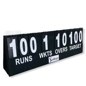 Cricket Portable Scoreboard Black With Carry Bag Multi Surface Placement