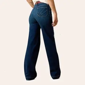 Ariat Women's Ultra High Rise Penelope Lakewood Wide Leg Jeans