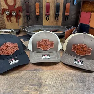 King Ranch, King Ranch Hat, Leather Patch Hat,