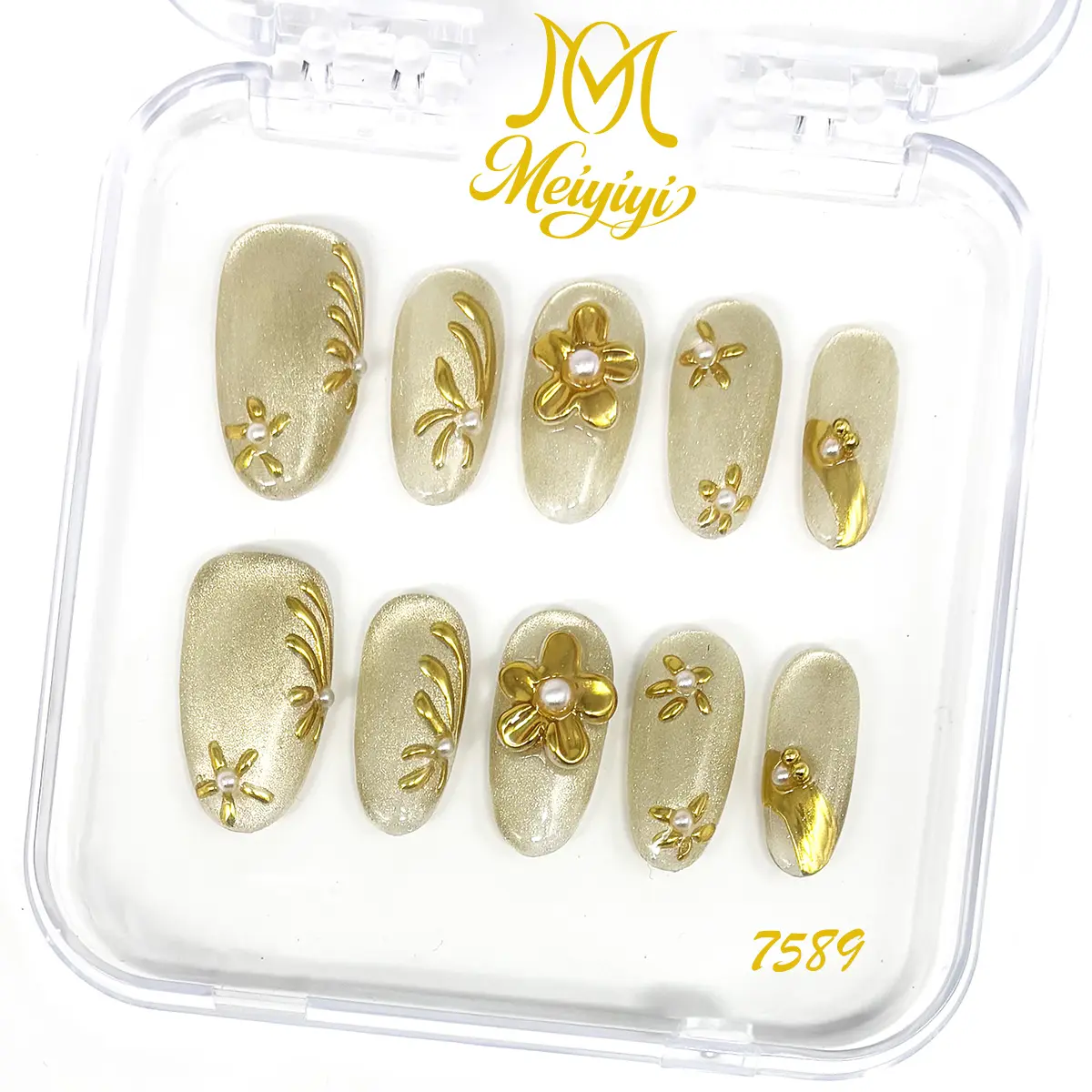 .DP.7589.Cat's Eye Carved Wearable Nail