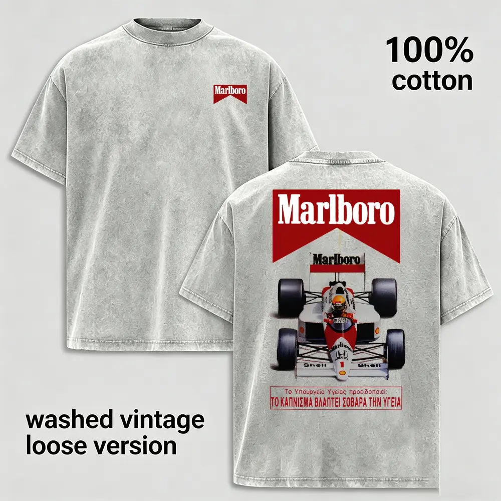 Vintage Racing Car Graphic T-Shirt for Men, Washed 100% Cotton Oversized Tee, Retro Motorsport Inspired Graphic Shirt, Classic Open Wheel Race Car Print, Streetwear Loose Fit Crewneck Tee, Soft Breathable Unisex Casual Gift