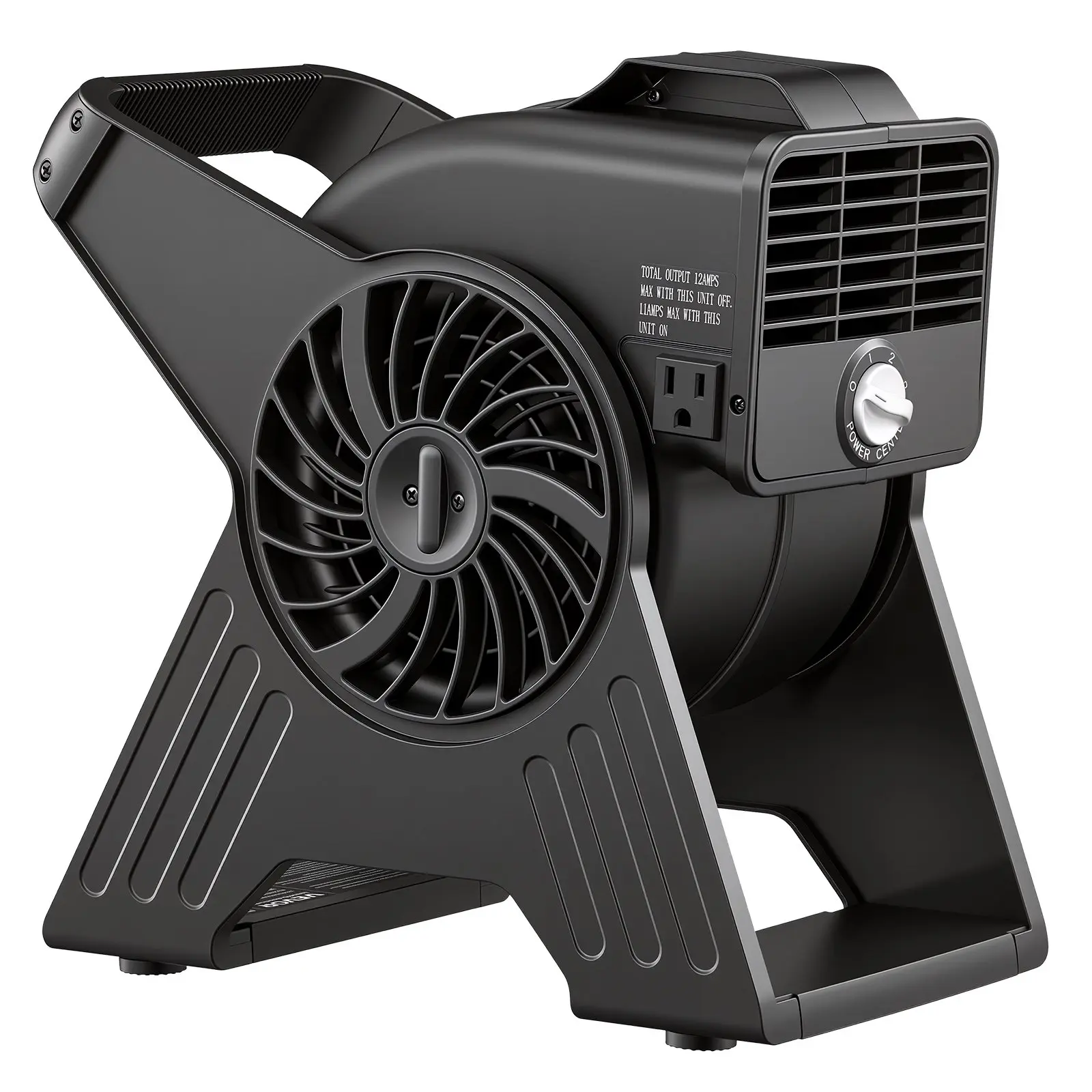 VEVOR 13-in Portable Utility Floor Blower Fan, 300 CFM, 3 Speeds, Multi-Angle Airflow, Lightweight High Velocity Air Mover, 115W, 120V Power, 10 ft Cord, ABS Build, for Home Projects, Drying, Cooling