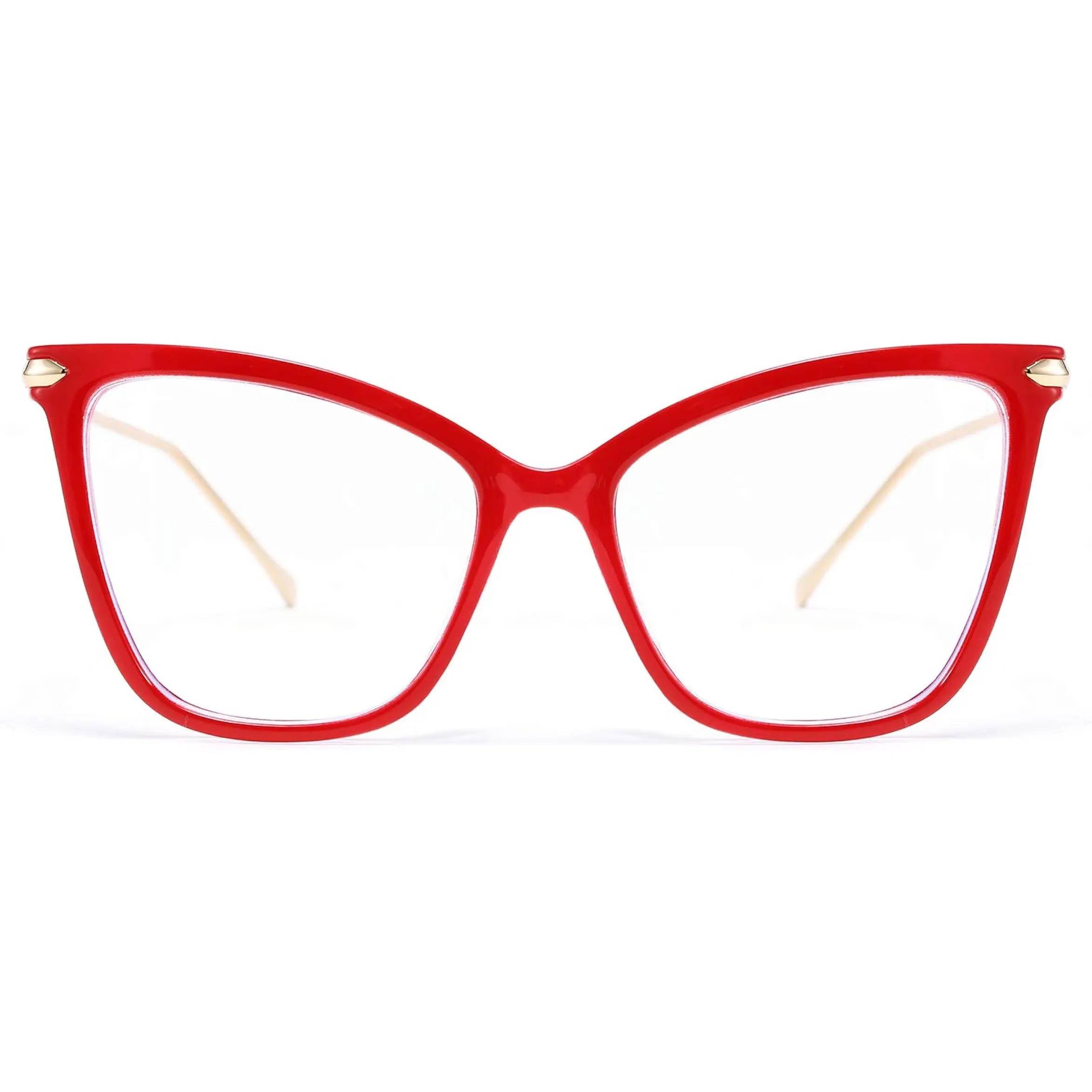 FEISEDY Oversized Cat Eye Glasses Frame Blue Light Blocking Eyewear for Women B2589