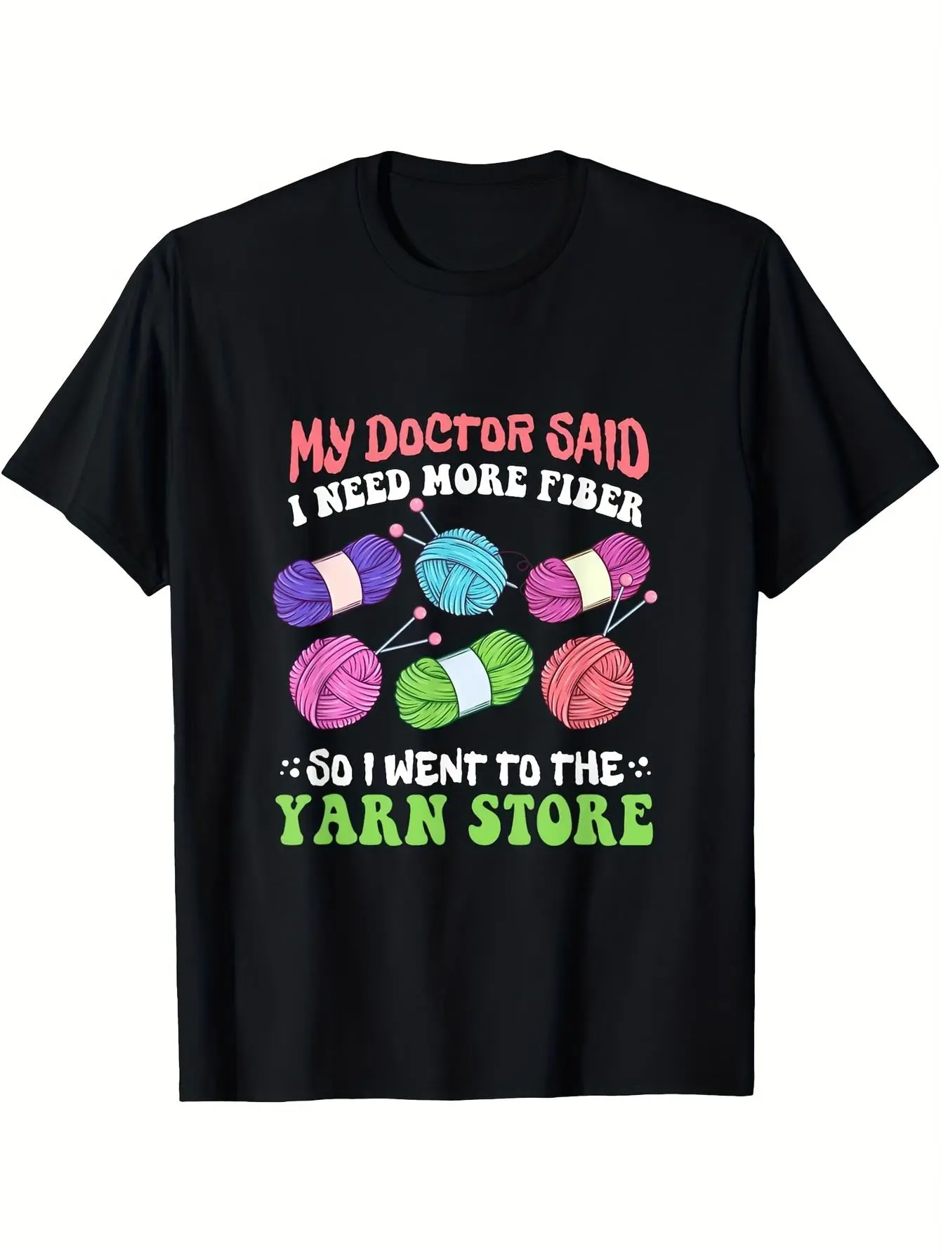 Men'S Funny I Went to The Yarn Store Crochet Knitt unisex soft cotton short sleeve t shirt, vintage graphic casual tee for men women teens, perfect birthday holiday gift for camping travel gym daily street  wear