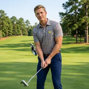 Men’s Driftwood Camo Polo Shirt, Stylish Outdoor Performance Polo