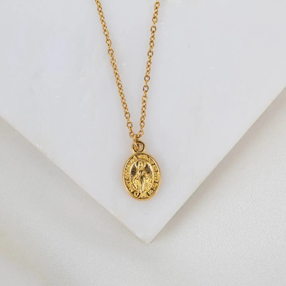Miraculous Medal Petite Necklace