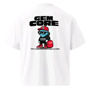 GemCore Diamond Logo Oversized High Neck T-Shirt