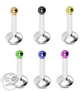 Micro Color Ball Internally Threaded Flatback Stud