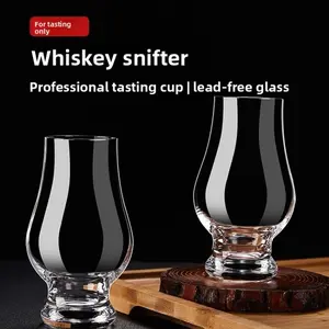 Glencairn Style Whiskey Snifter, Lead-Free Crystal Tasting Glass, Aroma Focused Design, Stable Base, Comfortable Hold, for Whiskey Lovers