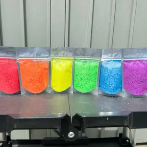 Neon Glitter Bundle - Set of 6 bags of Glitter - 2 Ounces Each - Includes Sunset, Elsa, Grape, Ferb, Poppin Pink and Lemon Lightning , Not Edible