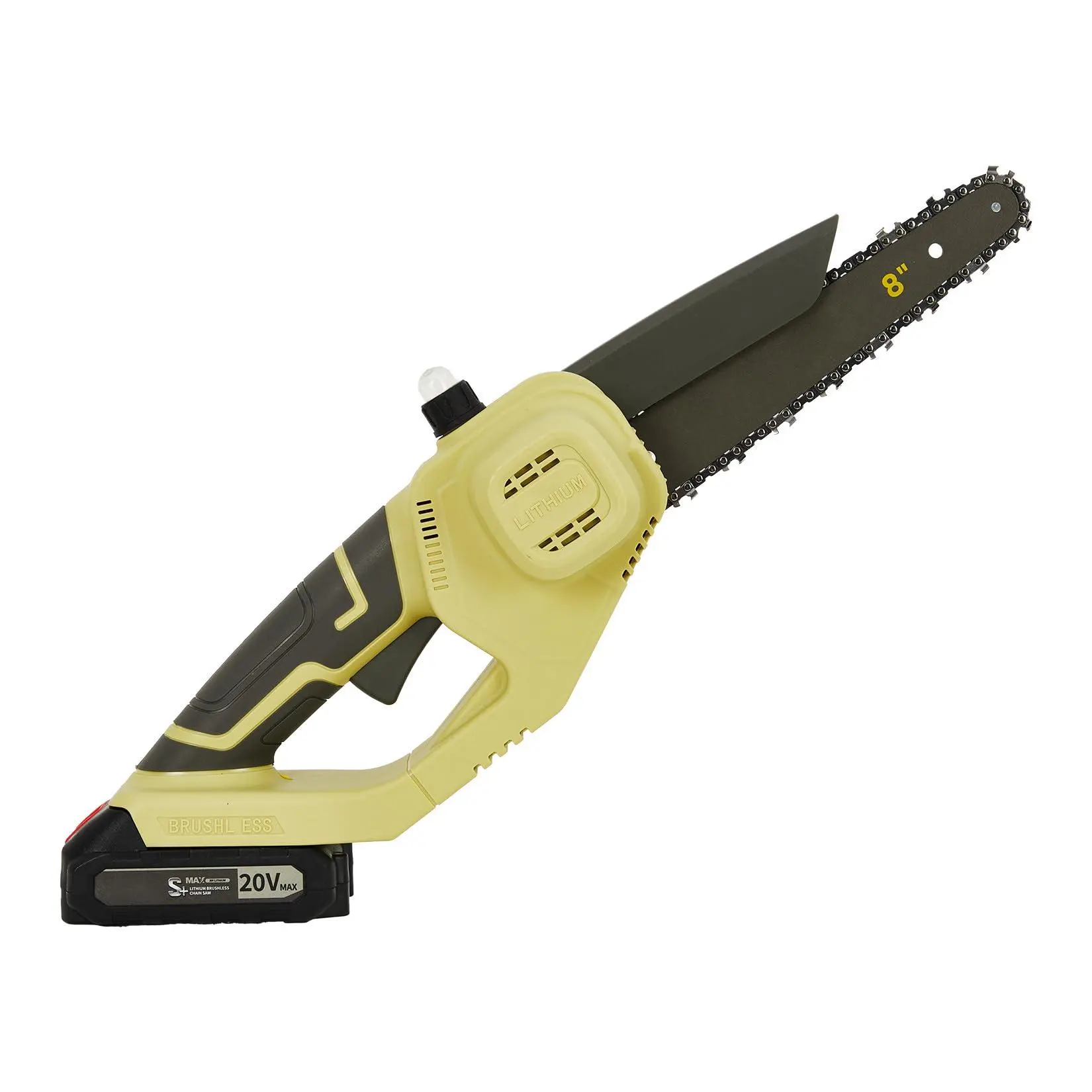 20V MAX Mini Chainsaw 8 Inch, Cordless Portable Electric Chainsaw, Handheld Pruning Saw for Tree Branch Cutting, Battery Powered Chain Saw for Garden, Yard, Household Use