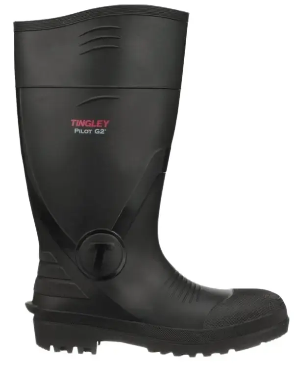 Men's Black Plain Toe Mid-Calf PVC Rubber Waterproof Work Rain Boots - 1 Pair Protective Footwear for Fishing, Mud Walking, Sizes 4-14, Holiday Gift Wading Boots Neoprene Boots Walking Shoes Boy