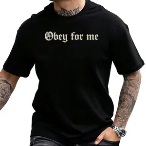 Alternative Apparel T-Shirt – Obey Gothic Font Bold Statement