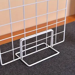 2pcs Modern Metal Display Stand for Grid Panel, Artwork and Photo Holder, Jewelry Exhibition Rack, Durable Holder, No Electricity Needed