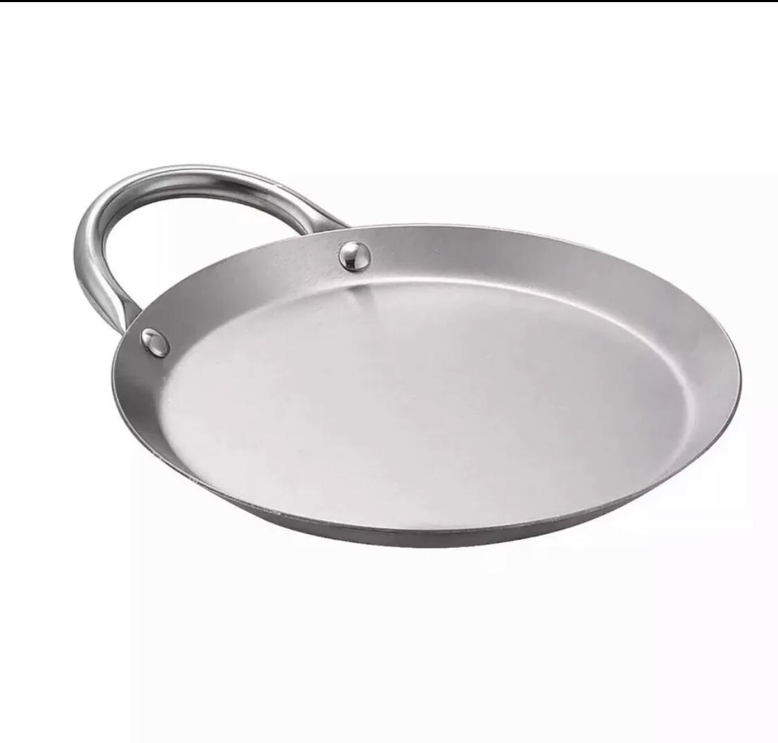Mini Comalito de aceró inoxidable 8.5”in. stainless steel comal 8.5”in
