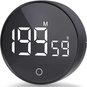 Digital Kitchen Timers, Visual timers  Countdown Countup  Timer Large LED 200 Minutes Display Volume Adjustable for Cooking Fitness Studying, Easy for  and Seniors