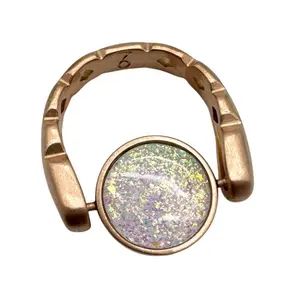 Resin Rockers CONQUERing Circle Blank Element for DIY Jewelry Silver Gold Matte Rose Gold Open Closed Fidget Ring Spinner 12mm Inner Diameter 14mm Outer Diameter 3mm Depth