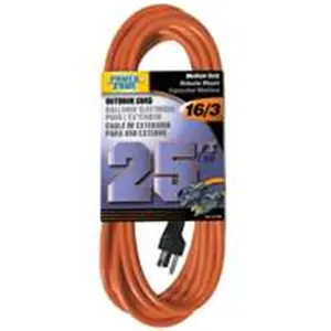 Power Zone OR501625 Extension Cord 25 Ft. Orange