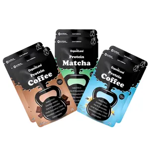 High Protein Coffee & Matcha Sampler Pack | 100% Raw Grass-Fed Whey, Organic Adaptogens | 22G Protein, 4.5G BCAA, 0G Sugar, Low Caffeine | 6 Packets