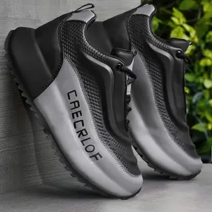 Men's fashionable skateboarding shoes, casual, breathable, lightweight, comfortable, sports shoes, thick soled, wear-resistant, anti slip, sweat proof, fitness training shoes