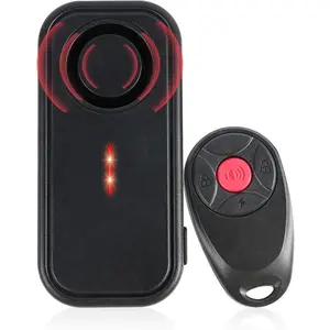 113dB Car Alarm System Anti-Theft Bike Alarm IP66 Waterproof Vibration Sensor Wireless Remote Anti Theft Device for E-Bikes Motorcycles Scooter Outdoor Riding Cycling Safety