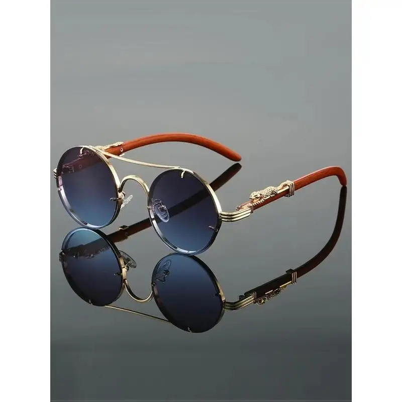 Women's Oversized Circle Frame Sunglasses - Lightweight Metal Frame, Blue Light Blocking PA Lens, UV Protection, Universal Size Fit, Outdoor Travel Fashion Eyewear (Anti-UV, UV-Resistant), Anti-Uv Women's Sunglasses, Circle Women's Sunglasses