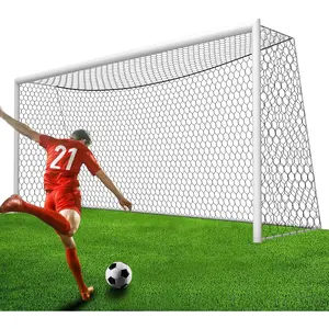 Professional Soccer Goal Net Replacement 24x8FT 18.5x6.5FT, 4mm Nylon 4" Hexagonal, Upgraded Weather Resistance, Enhanced Break Strength, Superior Abrasion Resistance