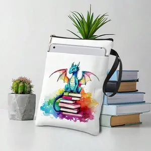 Watercolor Fantasy Book Cover Dragon Design, Perfect Gift for Book Lovers & Readers, Ideal for Halloween & Graduation Days, Cute Desk Accessories, Fun Desk Supplies, Desk Decor