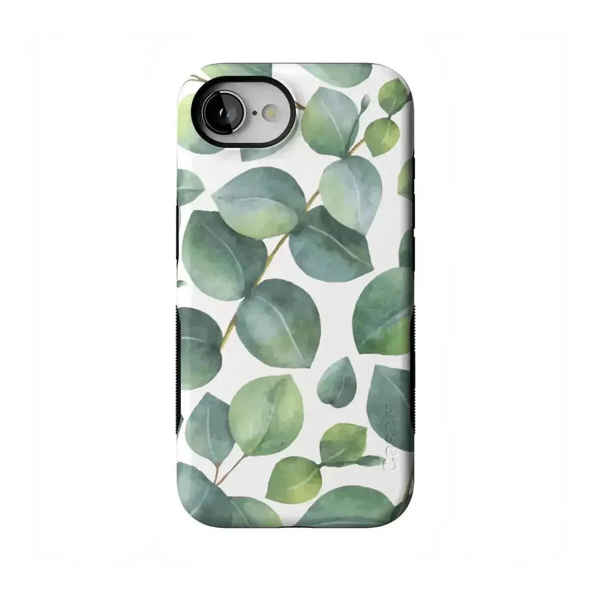 Casely iPhone 17e Case | Leaf Me Alone | Green Floral Print | Bold Protective Design | Compatible with MagSafe
