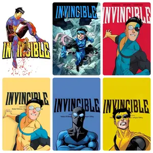 Invincible war-themed canvas poster, cool anime wall hanging, modern teen room decorative wall art