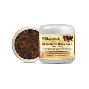MGL Naturals Shea Butter African Black Soap - 100% Natural Handcrafted Soap for Nourishing and Moisturizing Skin