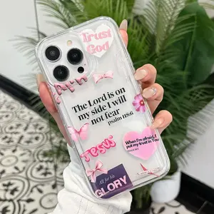 Butterfly & Letter Pattern Phone Case, Shockproof Phone Protective Cover, Phone Accessory Compatible with iPhone & Samsung