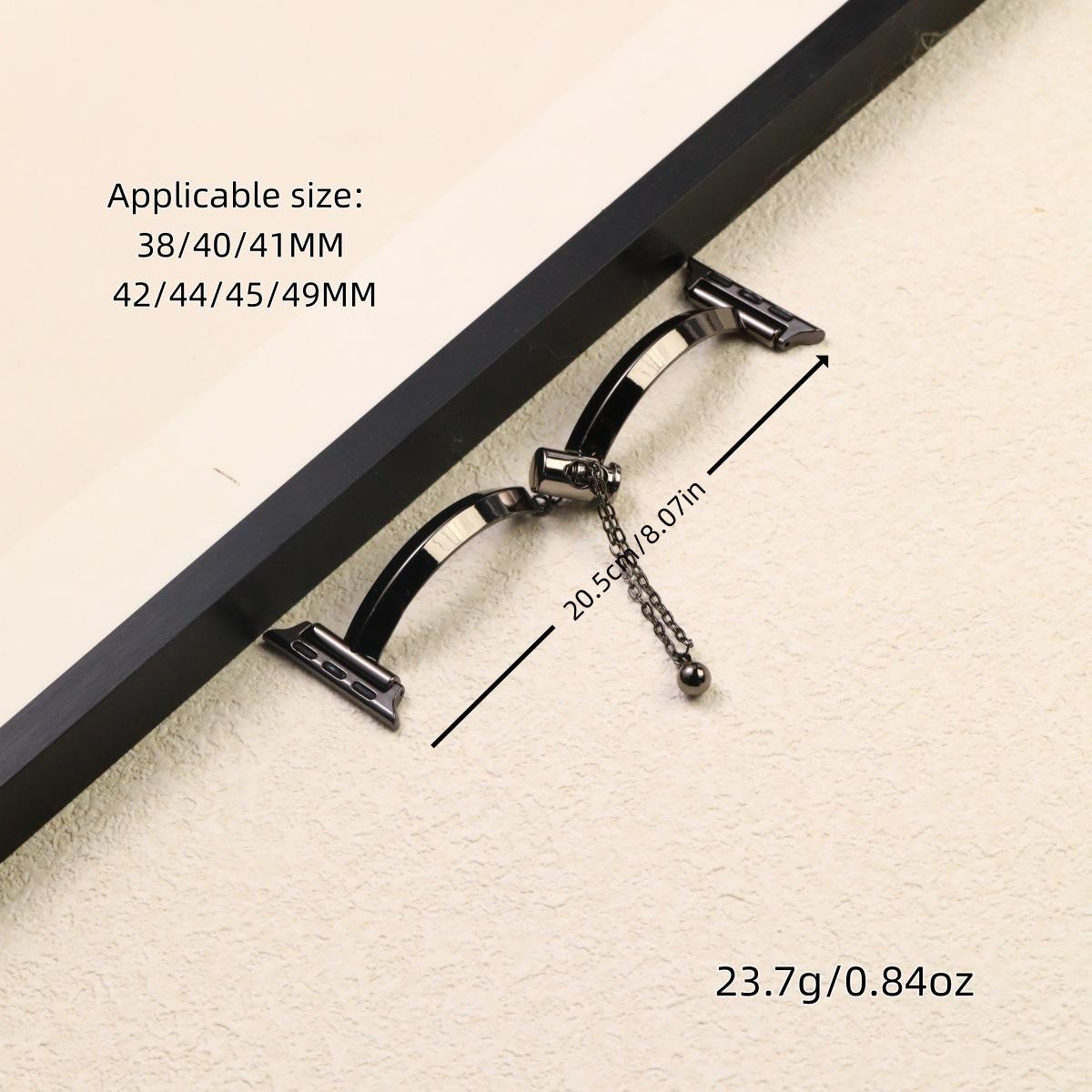 T-Shaped Eco-Friendly Metal Apple Watch Band for Women, Compatible with Ultra, SE & Series 1–10, Minimalist Stylish Bracelet Strap for Everyday & Spring Wear