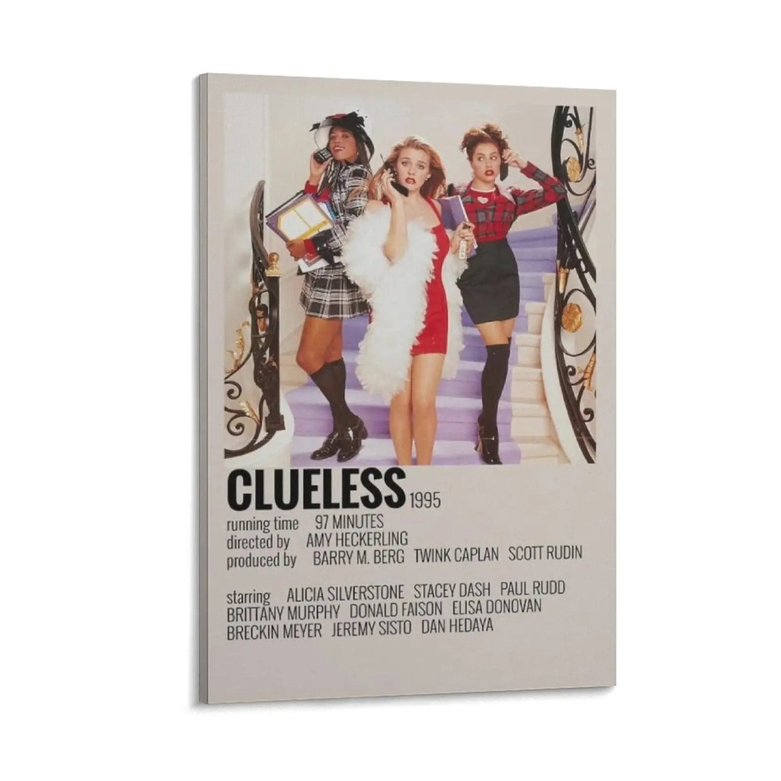 Clueless Classic Vintage Movie Poster Canvas Poster Bedroom Decor Sports Landscape Office Room Decor Gift Frames Ornaments Wall Artistic