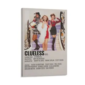 Clueless Classic Vintage Movie Poster Canvas Poster Bedroom Decor Sports Landscape Office Room Decor Gift Frames Ornaments Wall Artistic