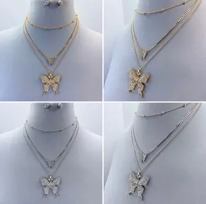 Butterfly Stack Necklace