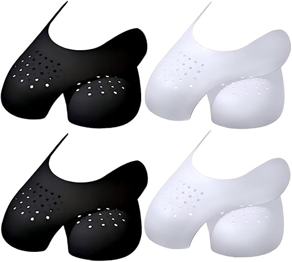 4 Pairs Sneaker Crease Protector Anti Wrinkle Shoe Shields for Air Force 1 Jordan Sneakers Shoe Protector Inserts Men 7-12
