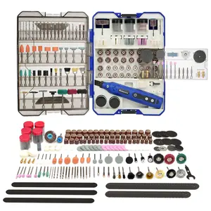 448pcs with Mini Cordless Rotary Tool, Fits Dremel Rotary Tools, Universal Fitment for Polishing, Sanding, Cutting, Drilling, Engraving, Grinding with Portable Tool Storage Case