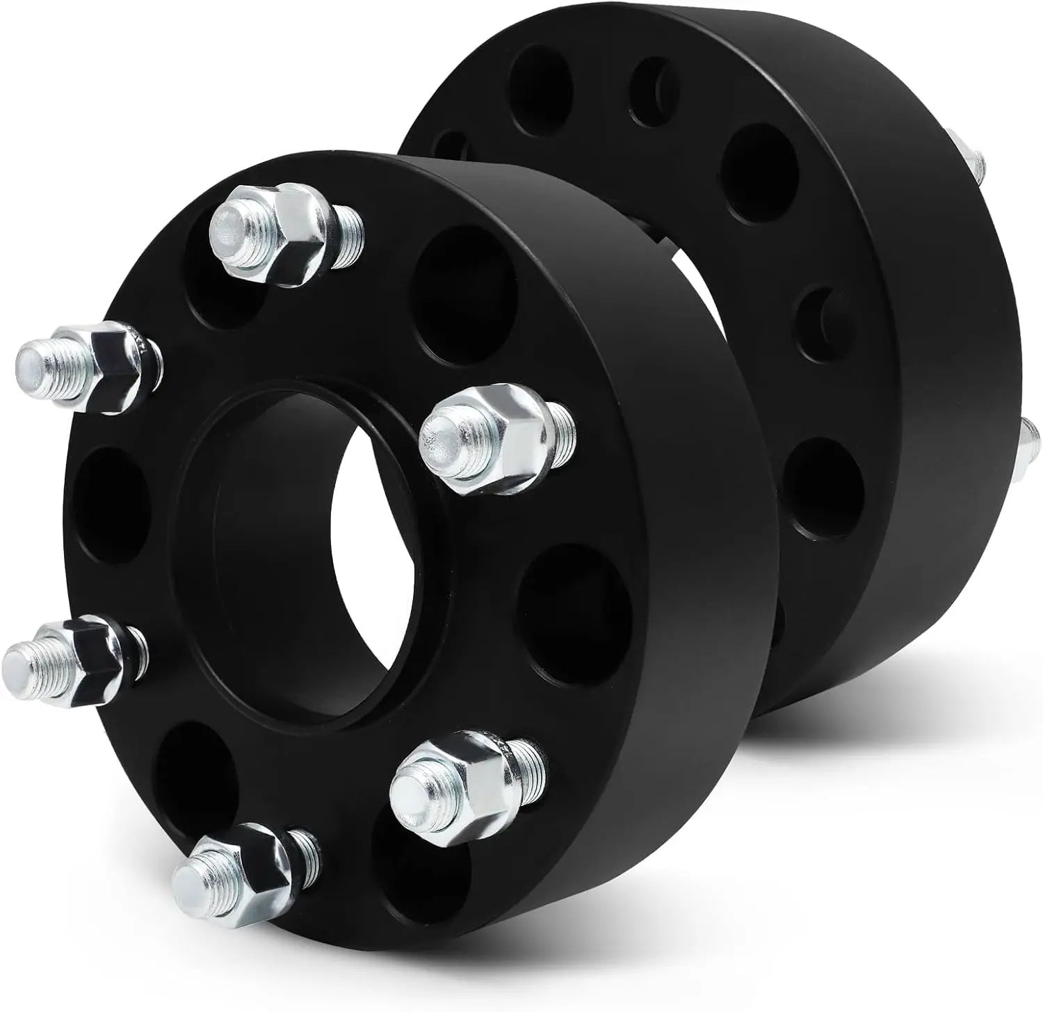 CCIYU 2" Aluminum Bolt-On Hub-Centric Wheel Spacers (2Pcs, 6x5.5, 14x1.5 Studs, 78.1mm HB) for Chevrolet Silverado 1500, Avalanche 1500 | Car Wheel Adapter Fasteners, Enhances Track Width