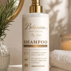 Botánica Hair Rituals Nourishes & Repair Shampoo with Argan Oil Castor Oil Rosemary Caffeine Biotin Saw Palmetto 300ml
