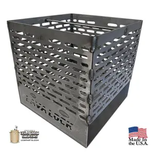 LavaLock 12x12x12 Slotted Laser-Cut Basket for UDS 55 Gallon Drum Smokers